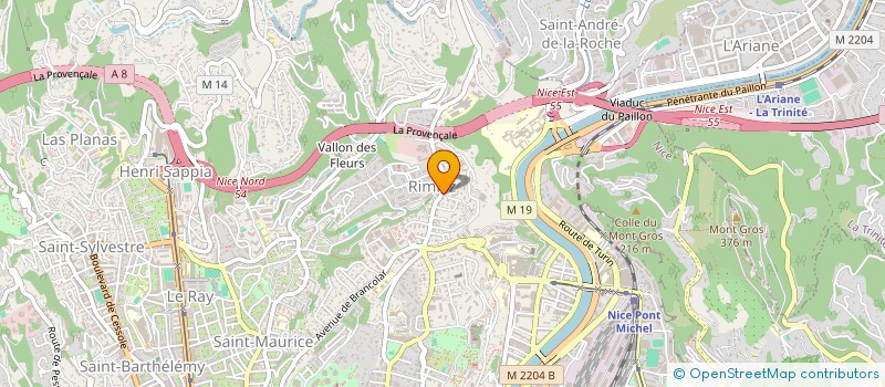 localisation de l'entreprise SCI NICASAN à NICE
