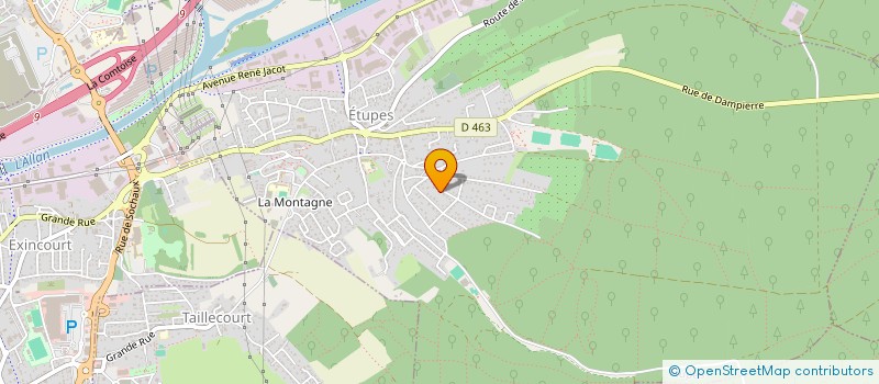 localisation de l'entreprise SCI NICAT  ETUPES