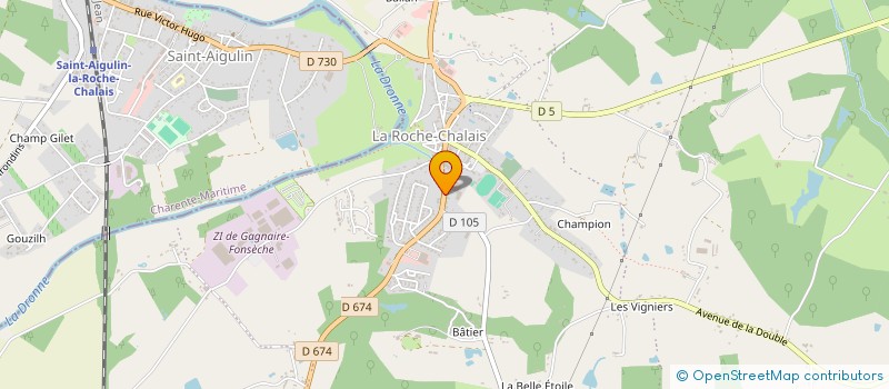 localisation de l'entreprise SCI NICCAM  LA ROCHE-CHALAIS