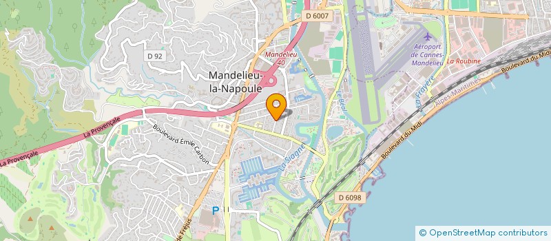 localisation de l'entreprise SCI NICE IMO à MANDELIEU-LA-NAPOULE
