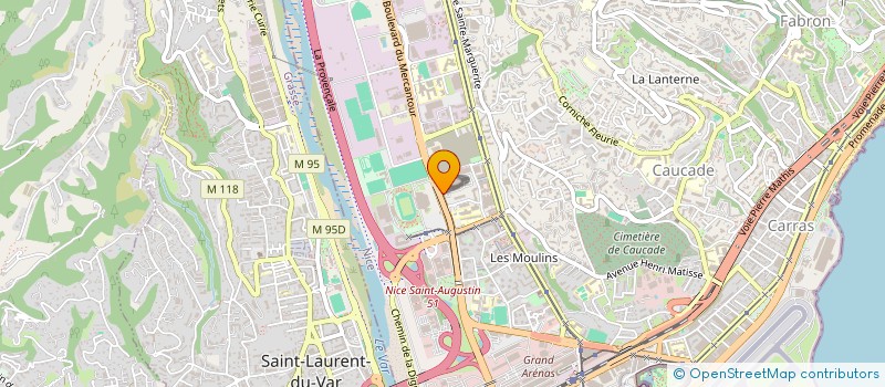 localisation de l'entreprise SCI NICE-MATIN AGENCES PACA à NICE
