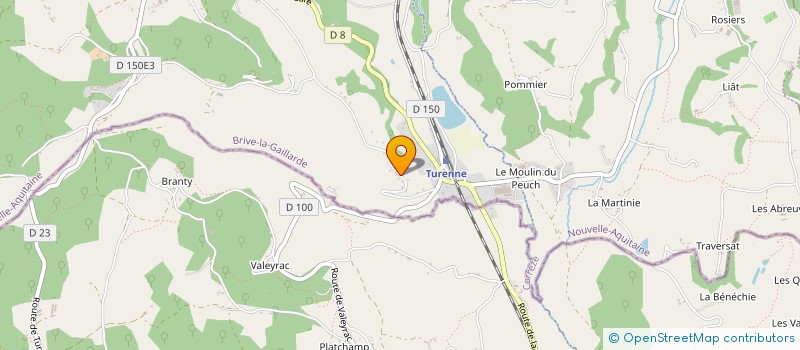 localisation de l'entreprise SCI NICEPHORE  SAILLAC