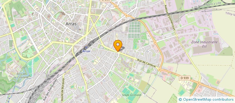 localisation de l'entreprise SCI NICERE à ARRAS