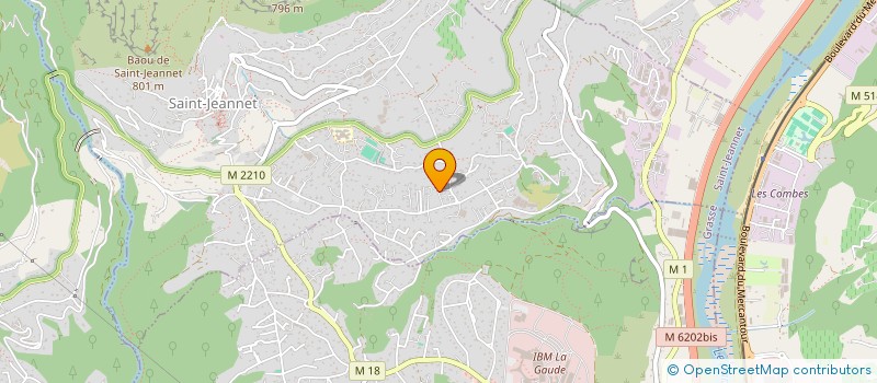 localisation de l'entreprise SCI NICIMMO  SAINT-JEANNET