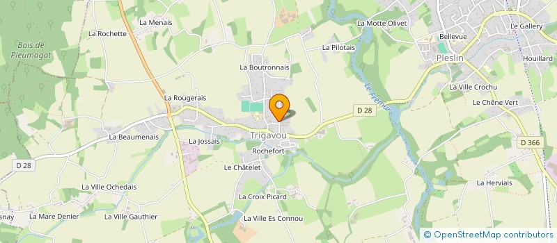 localisation de l'entreprise SCI NICLO  PLESLIN-TRIGAVOU