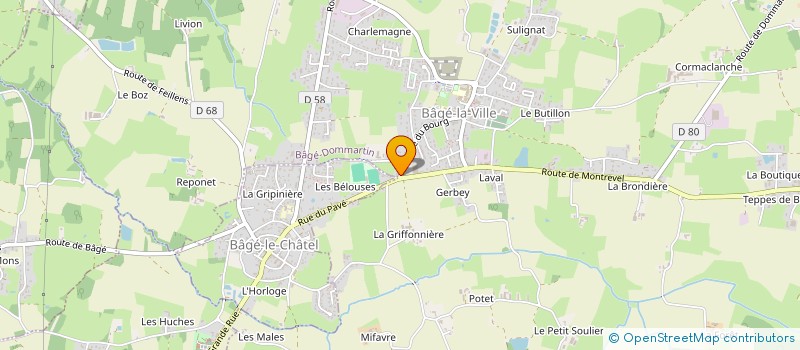 localisation de l'entreprise SCI NICNOP à BAGE-DOMMARTIN