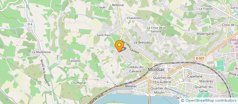 localisation de l'entreprise SCI NICO IMMO ASSOCIES  MOISSAC