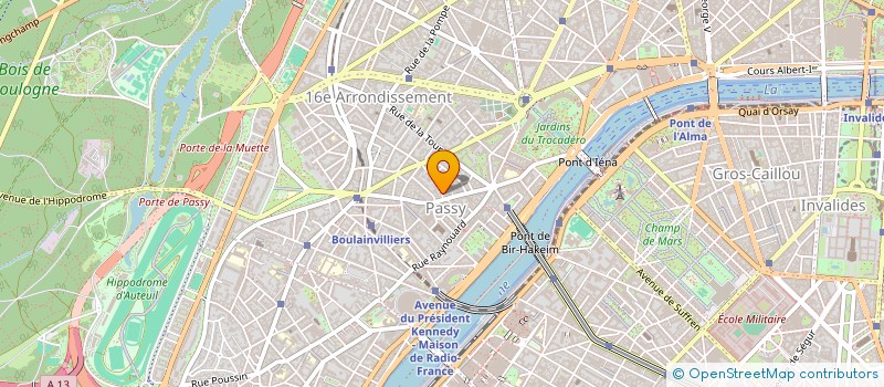 localisation de l'entreprise SCI NICO PASSY  PARIS