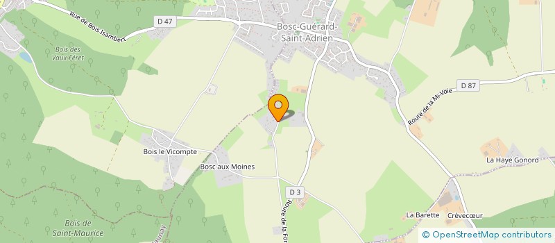 localisation de l'entreprise SCI NICOBEN  BOSC-GUERARD-SAINT-ADRIEN