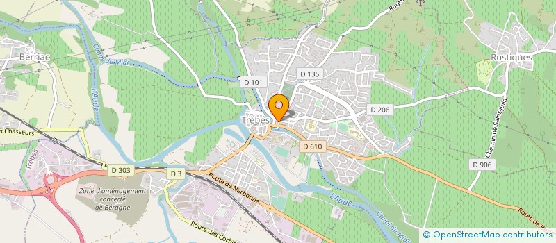 localisation de l'entreprise SCI NICOCE  TREBES