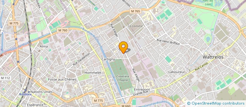 localisation de l'entreprise SCI NICODYL  ROUBAIX