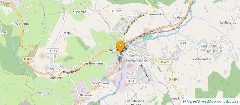 localisation de l'entreprise SCI NICOFRANC  SAINTE-FOY-L'ARGENTIERE