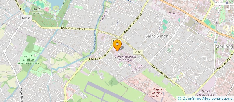 localisation de l'entreprise SCI NICOJE  CUGNAUX