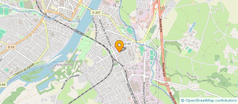 localisation de l'entreprise SCI NICOLA  LE COTEAU