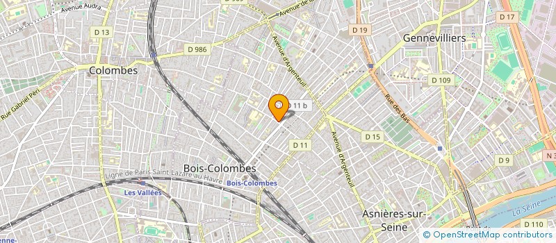 localisation de l'entreprise SCI NICOLAS à BOIS-COLOMBES