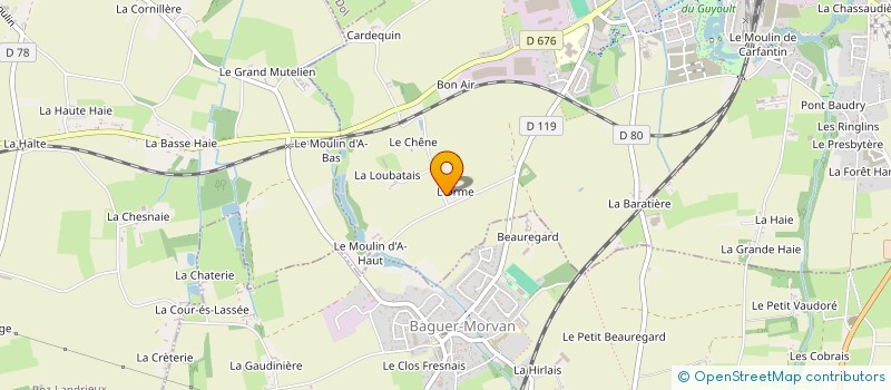 localisation de l'entreprise SCI NICOLAS  SAINT-BROLADRE