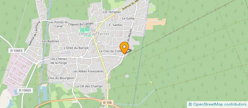 localisation de l'entreprise SCI NICOLAS à LEGE-CAP-FERRET
