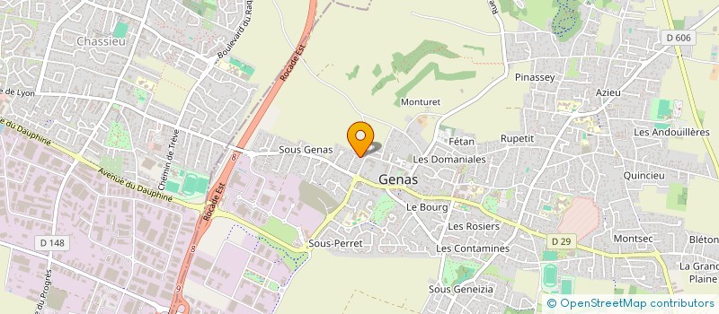 localisation de l'entreprise SCI NICOLAS  GENAS