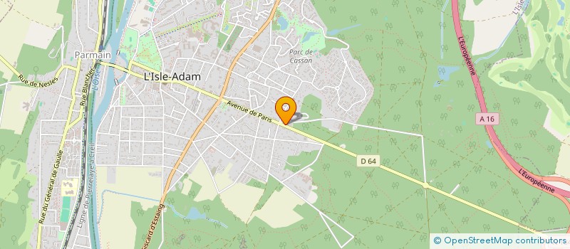 localisation de l'entreprise SCI NICOLAS  L'ISLE-ADAM