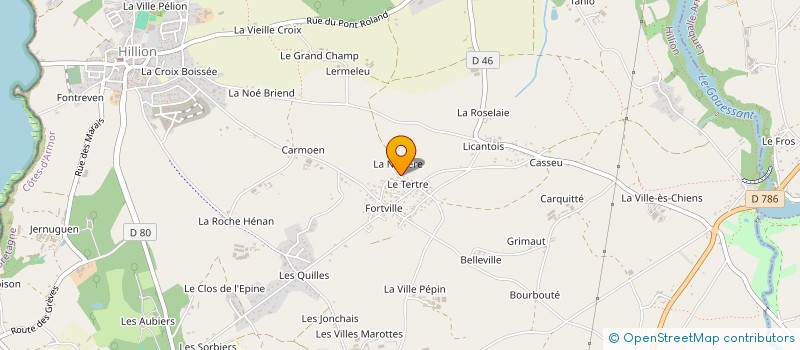 localisation de l'entreprise SCI NICOLAS  HILLION