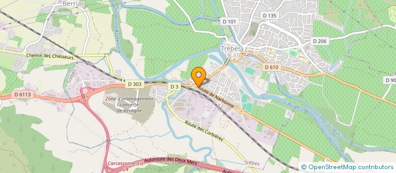 localisation de l'entreprise SCI NICOLAS  TREBES