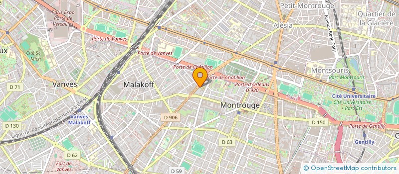 localisation de l'entreprise SCI NICOLAS  MONTROUGE