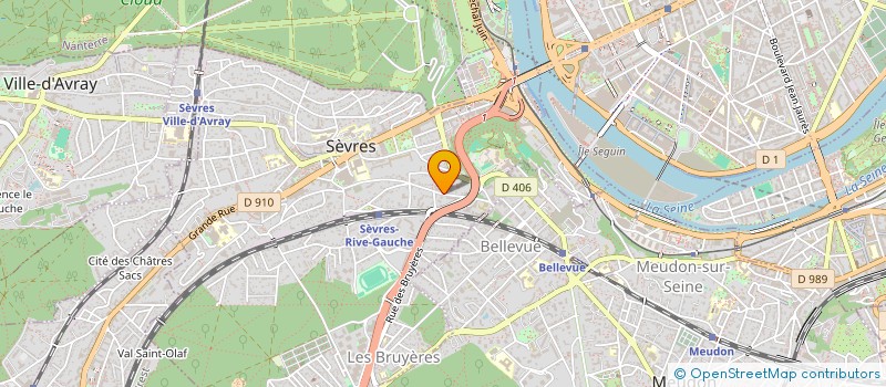 localisation de l'entreprise SCI NICOLAS à SEVRES