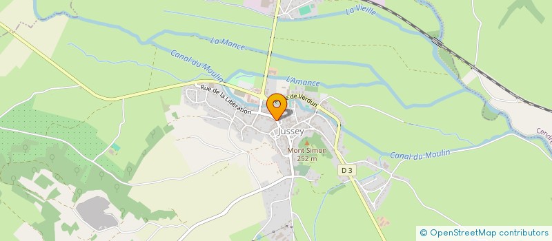 localisation de l'entreprise SCI NICOLAS B'  JUSSEY