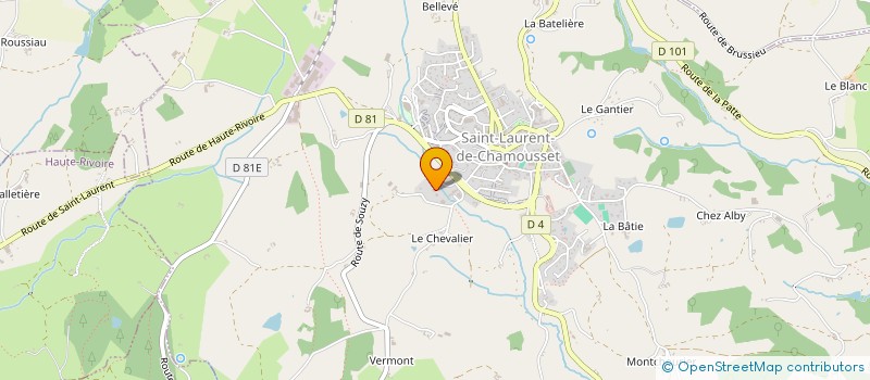 localisation de l'entreprise SCI NICOLAS BOUCHUT  SAINT-LAURENT-DE-CHAMOUSSET