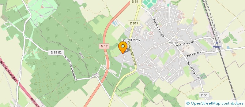 localisation de l'entreprise SCI NICOLAS I à VIMY