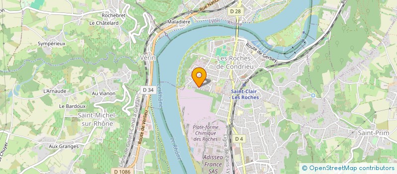 localisation de l'entreprise SCI NICOLAS MONTEIRO  LES ROCHES-DE-CONDRIEU