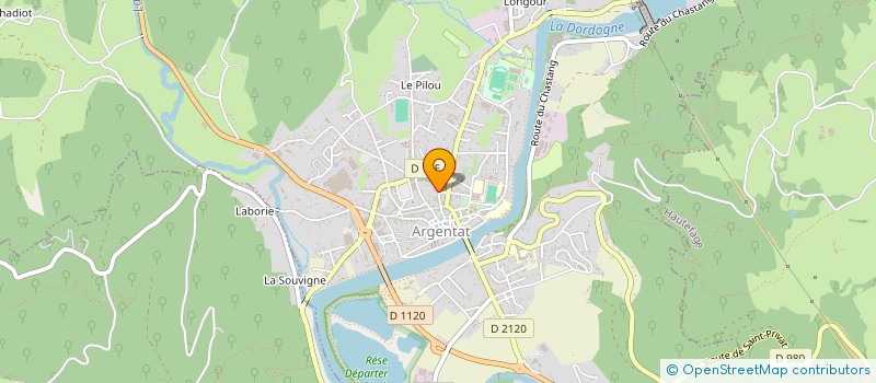 localisation de l'entreprise SCI NICOLAS SOLIGNAC à ARGENTAT-SUR-DORDOGNE