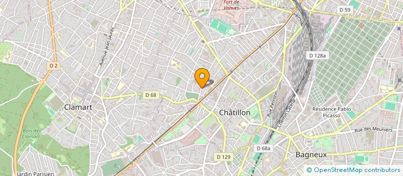 localisation de l'entreprise SCI NICOLAS-SOUTOURINA  CHATILLON