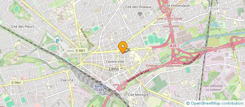 localisation de l'entreprise SCI NICOLAUR  LENS