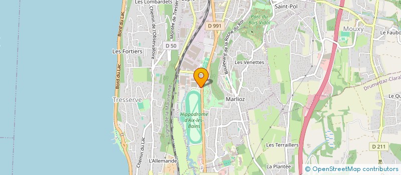 localisation de l'entreprise SCI NICOLE  AIX LES BAINS