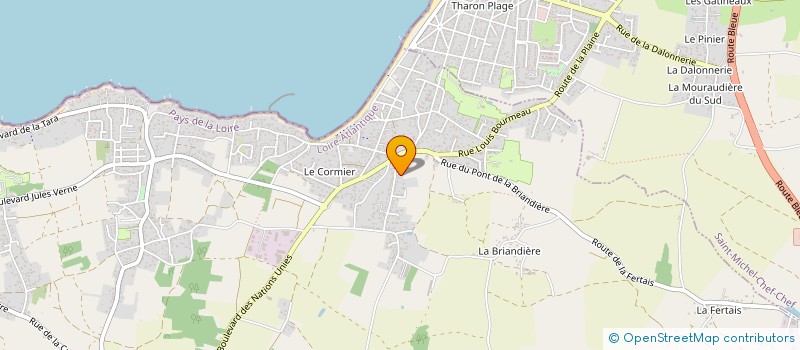 localisation de l'entreprise SCI NICOLE à LA PLAINE-SUR-MER