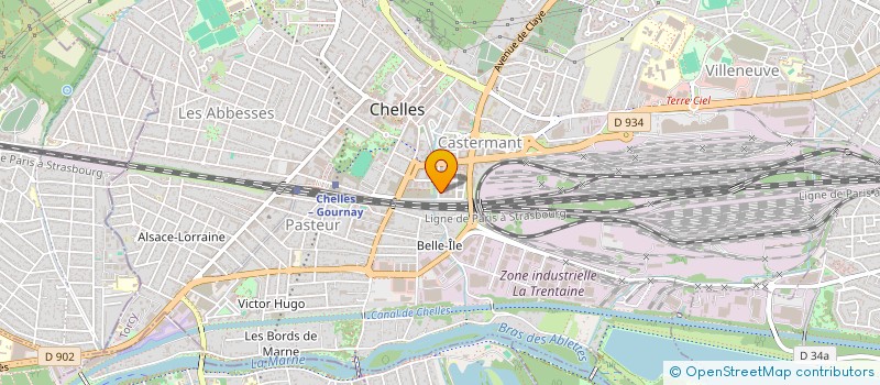 localisation de l'entreprise SCI NICOLE ALICE PASCHE  CHELLES