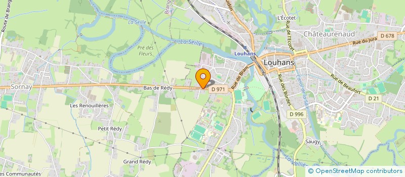localisation de l'entreprise SCI NICOLE JEANNOT  LOUHANS
