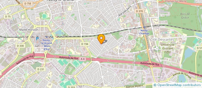localisation de l'entreprise SCI NICOLEX  NOISY-LE-GRAND
