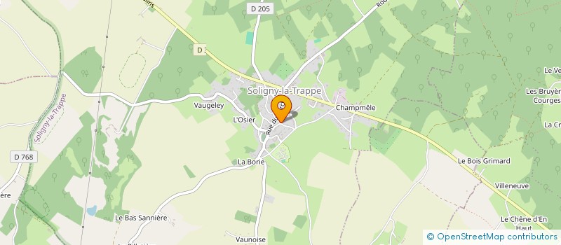 localisation de l'entreprise SCI NICOLEXIS à SOLIGNY-LA-TRAPPE