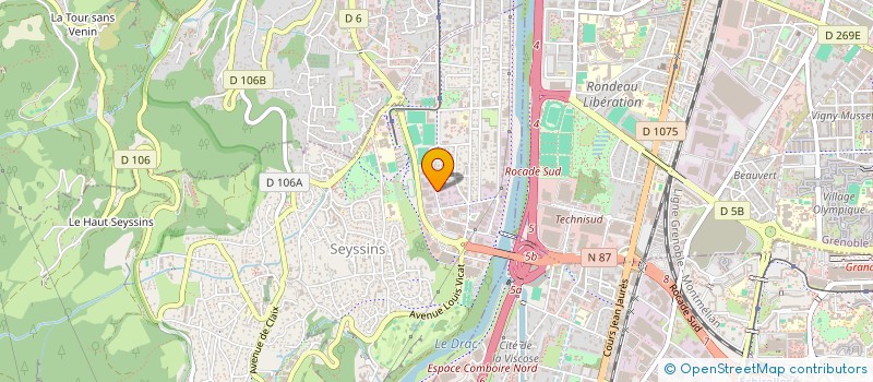 localisation de l'entreprise SCI NICOLINE  SEYSSINS