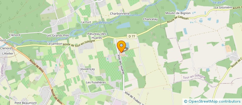 localisation de l'entreprise SCI NICOLLE  COUR-CHEVERNY