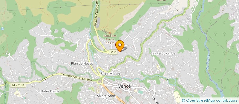 localisation de l'entreprise SCI NICOMAR  VENCE