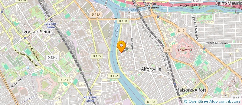 localisation de l'entreprise SCI NICOMAT à ALFORTVILLE