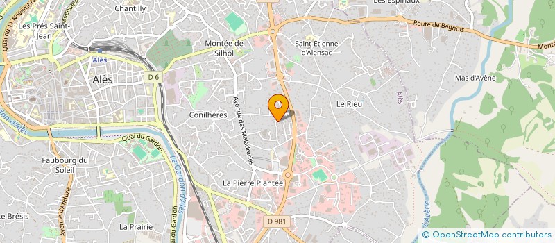 localisation de l'entreprise SCI NICOMATHE  ALES