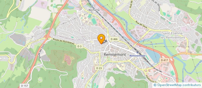 localisation de l'entreprise SCI NICOMEL  REMIREMONT