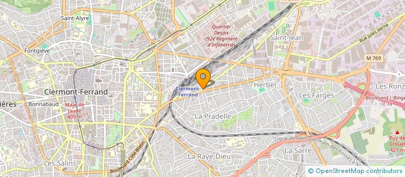 localisation de l'entreprise SCI NICOPARIS  CLERMONT-FERRAND