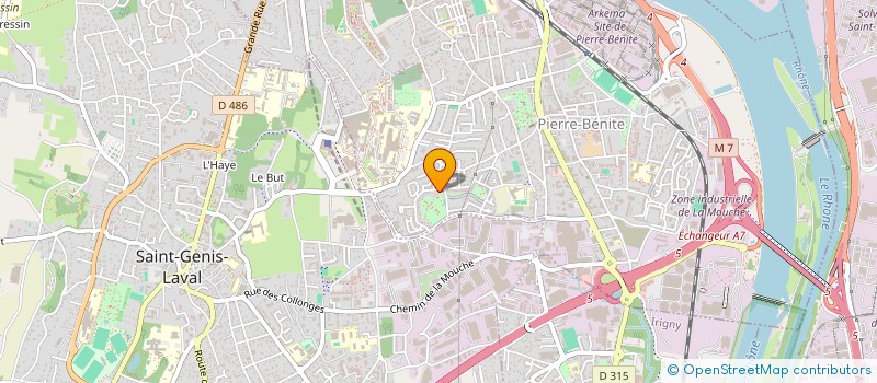 localisation de l'entreprise SCI NICOSTEO  OULLINS-PIERRE-BENITE