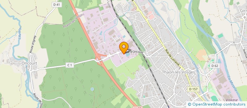 localisation de l'entreprise SCI NICOSY  THAON-LES-VOSGES