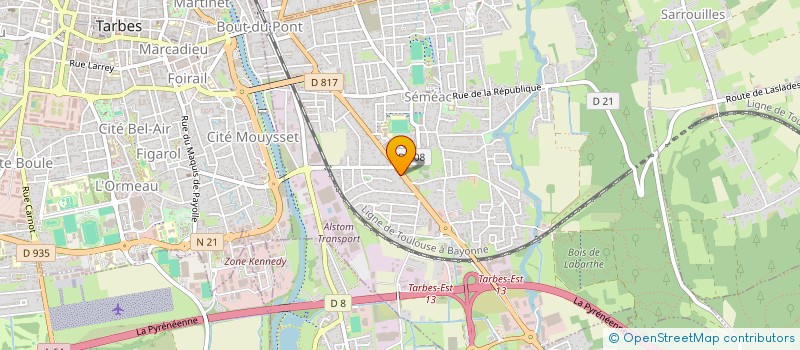 localisation de l'entreprise SCI NICOTOM  SEMEAC